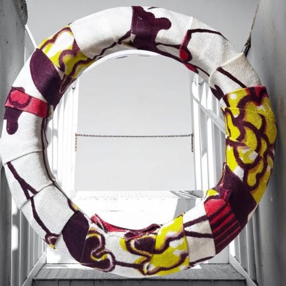 🎁🎁 Free shipping!! Fabric Wrapped Rigid Bangle Bracelet - African Print Style
